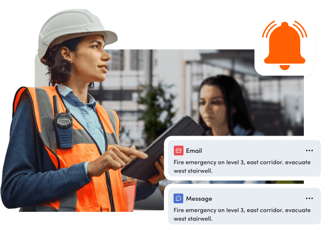 Emergency notification system Banner