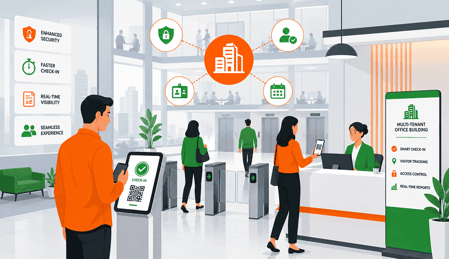 How smart visitor management system is transforming security across multi-tenant office buildings